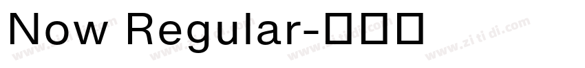 Now Regular字体转换